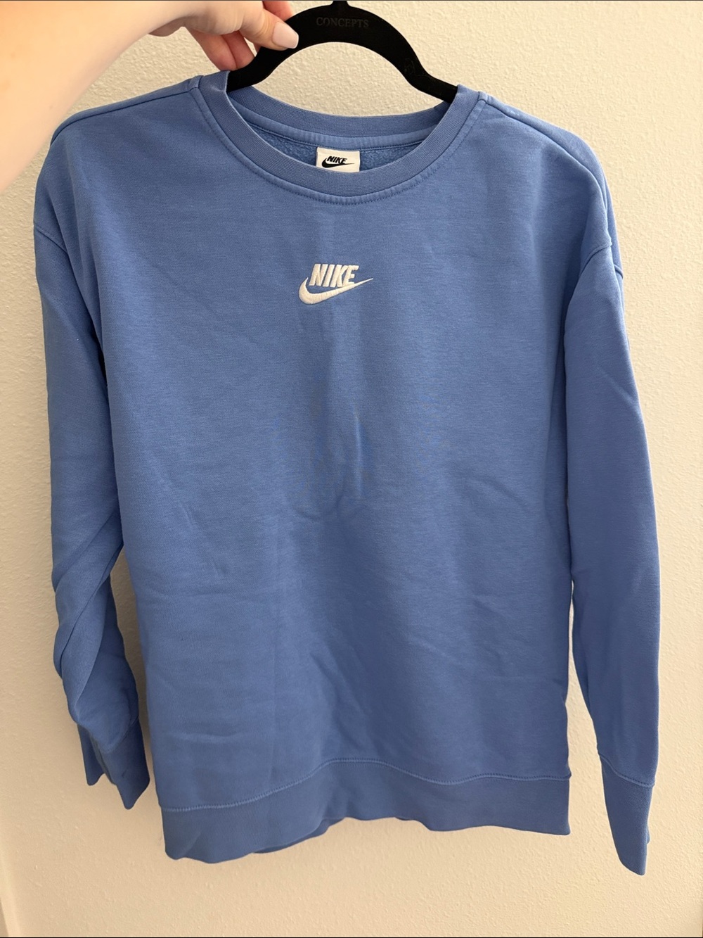 Nike Women’s/kids Light Blue Crewneck Sweatshirt